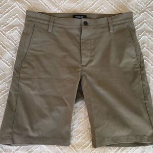 Huckberry Proof Tan Flat Front Shorts Casual Style